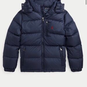 Polo Ralph Lauren Navy Puffer Jacket with Red Pony